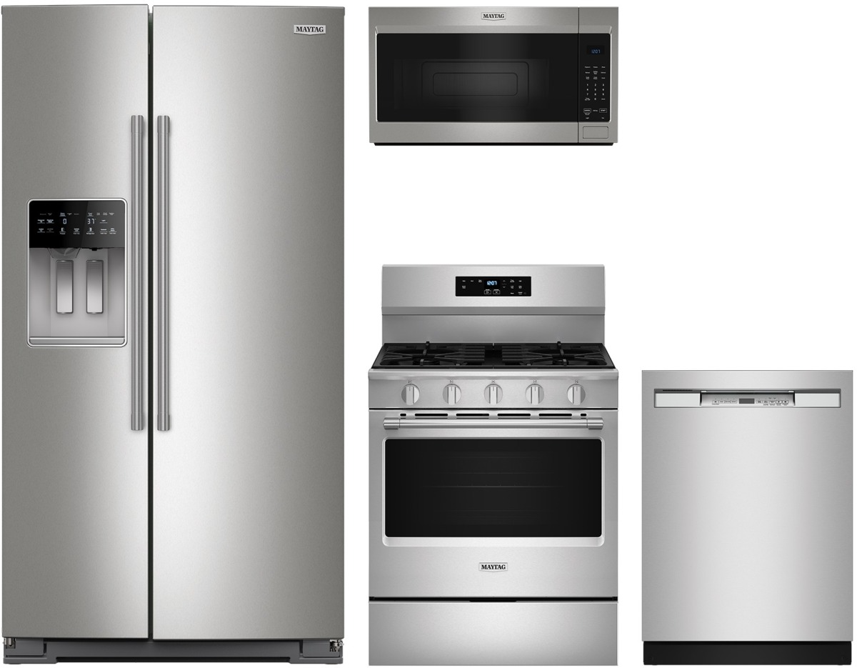 Maytag 4 Piece Stainless Steel Kitchen Package with 36