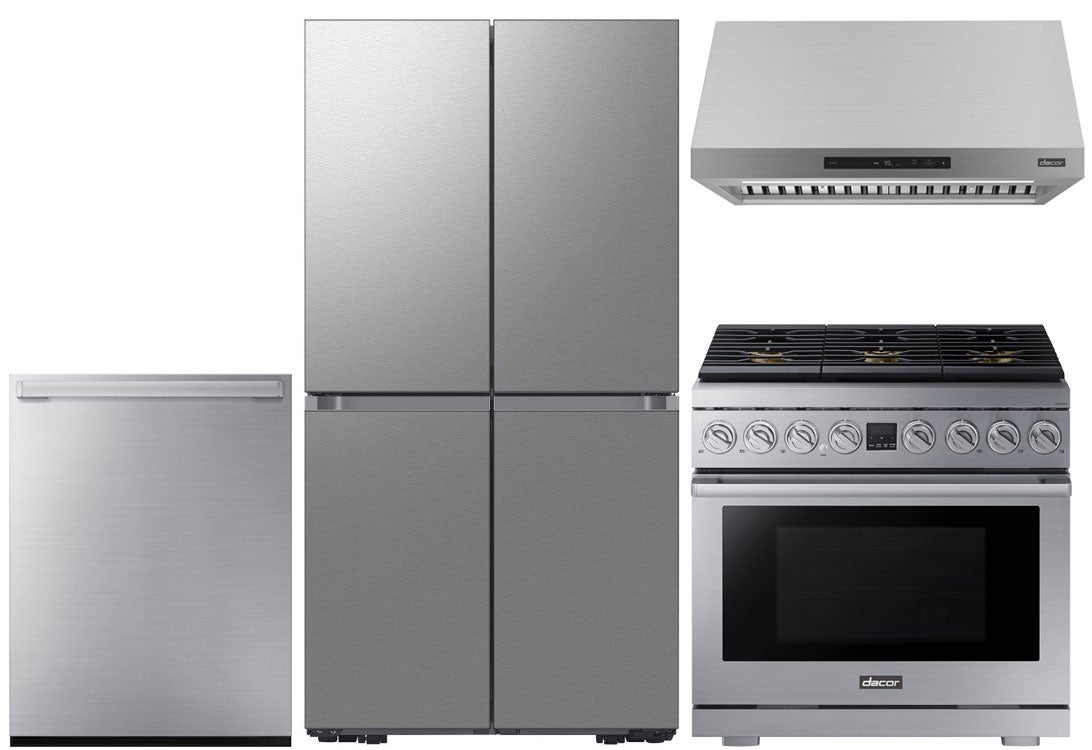 Dacor 4 Piece Stainless Steel Kitchen Package with 36