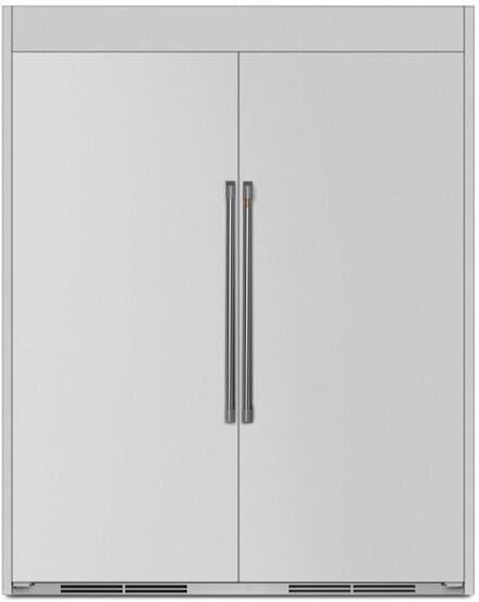 Side by Side Column Set with 33 Inch Refrigerator and 33 Inch Freezer in Stainless Steel