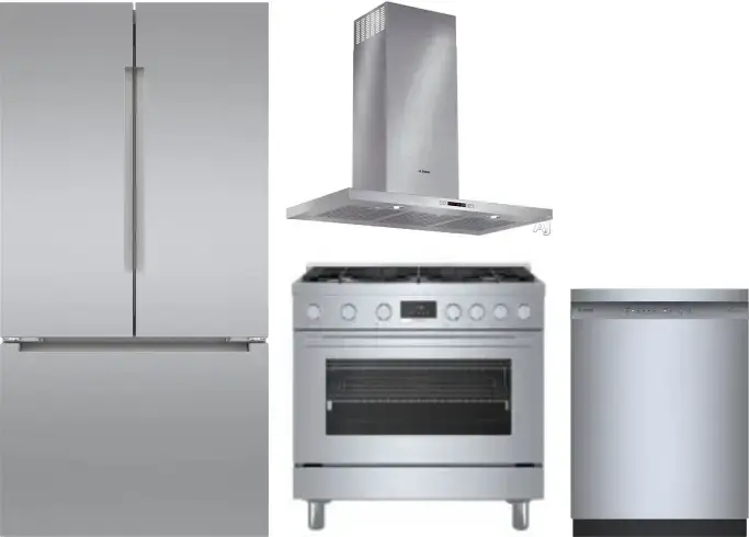 4 Piece Kitchen Appliances Package