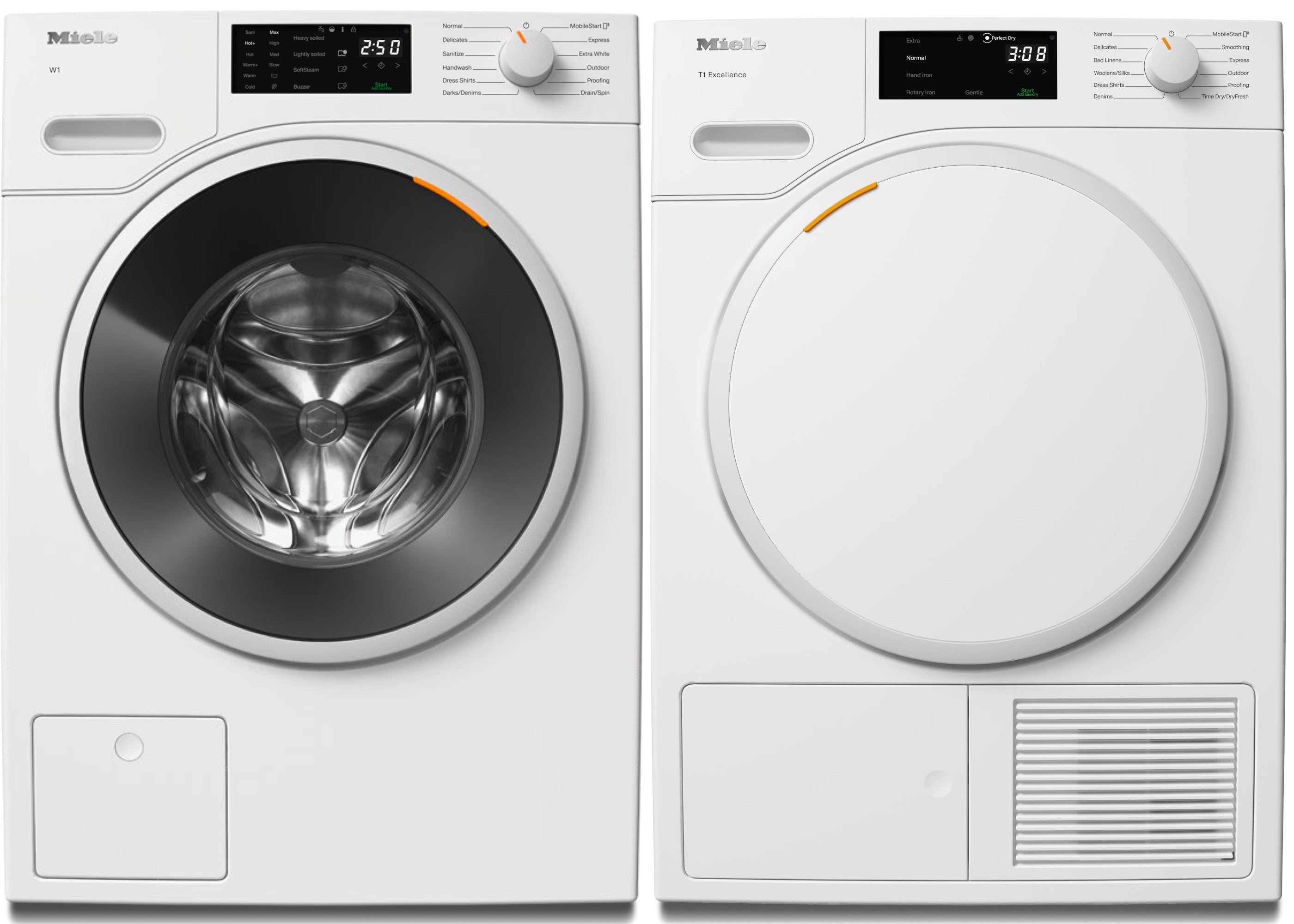 Miele TXD160WP 24 Inch Smart Heat Pump Dryer Lotus White