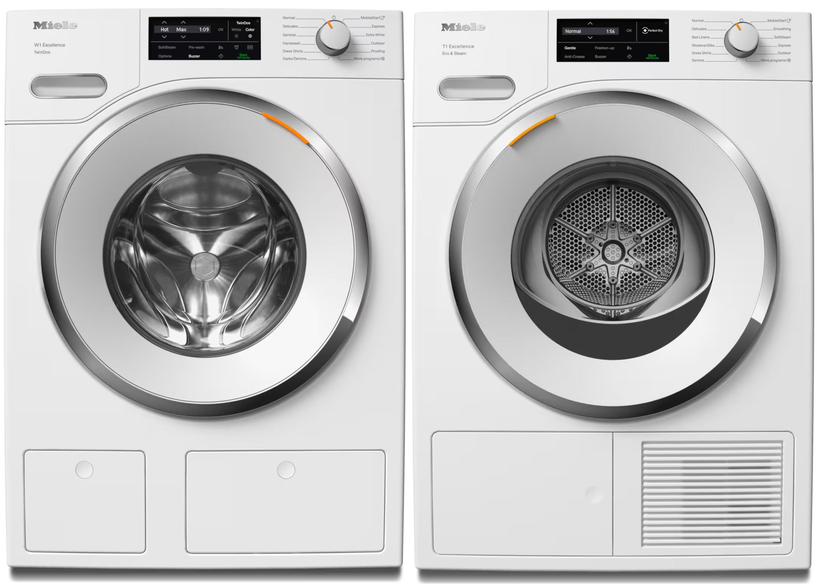 Miele TXI680WP 24 Inch Heat Pump Electric Dryer Lotus White