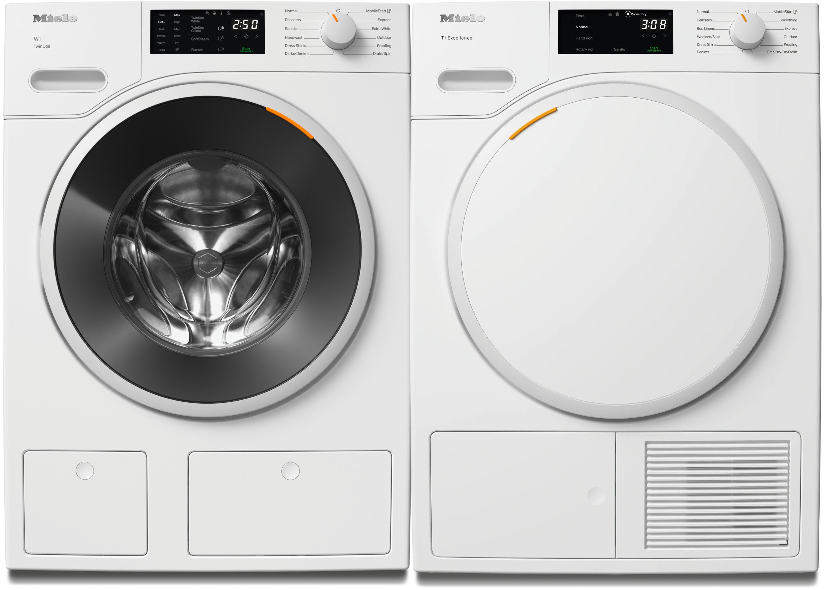 Miele TXD160WP 24 Inch Smart Heat Pump Dryer Lotus White