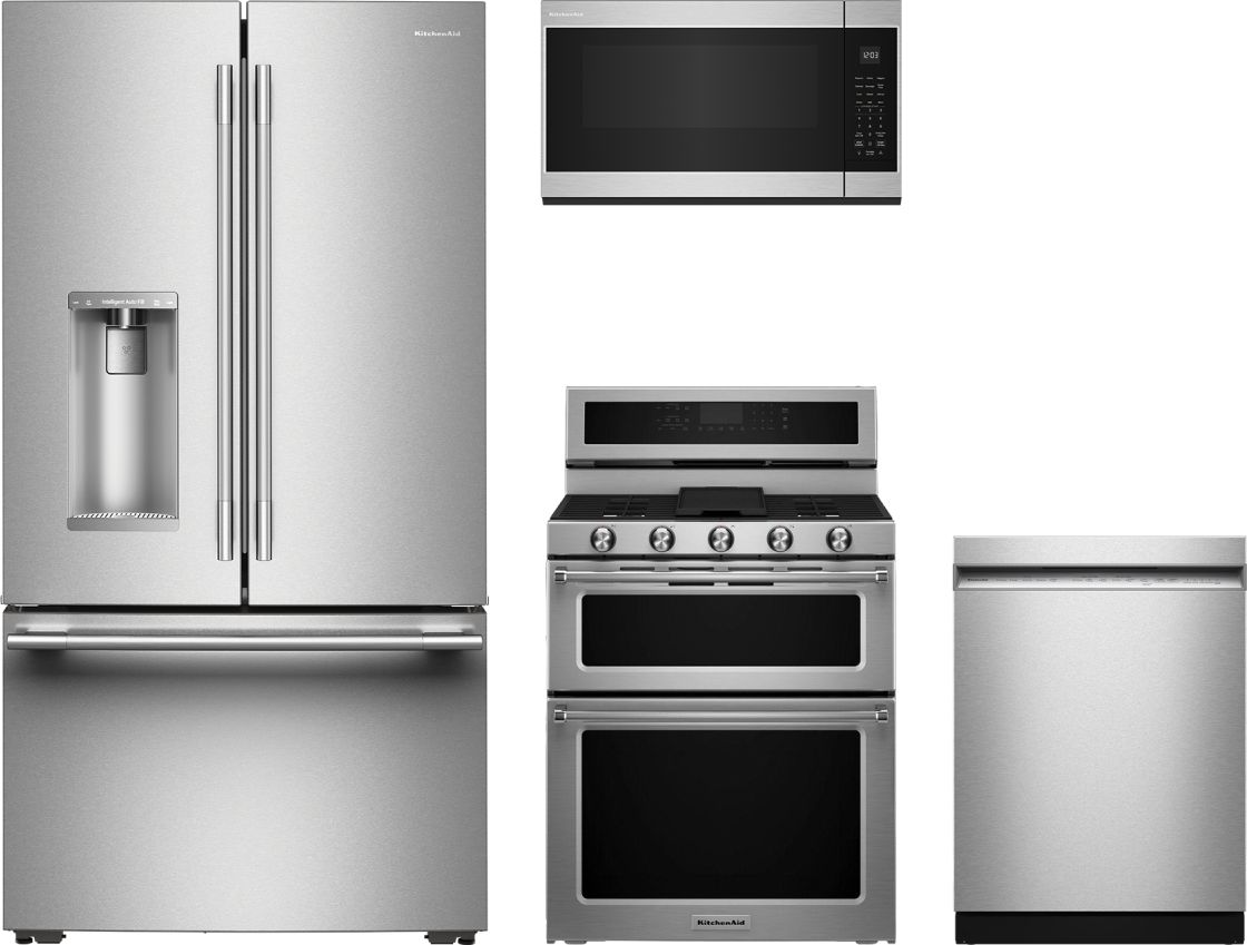 4 Piece Stainless Steel Dual Fuel Kitchen Package