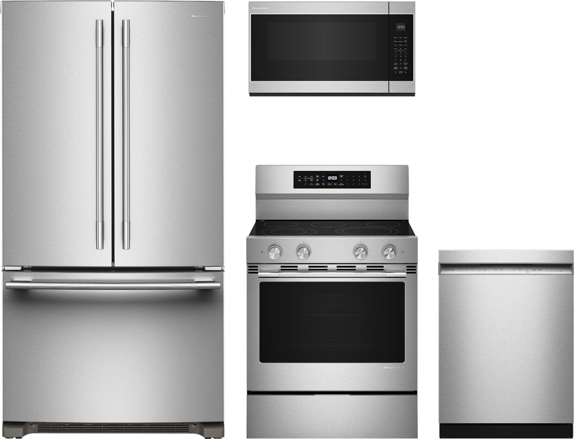 4 Piece Stainless Steel Electric Kitchen Package