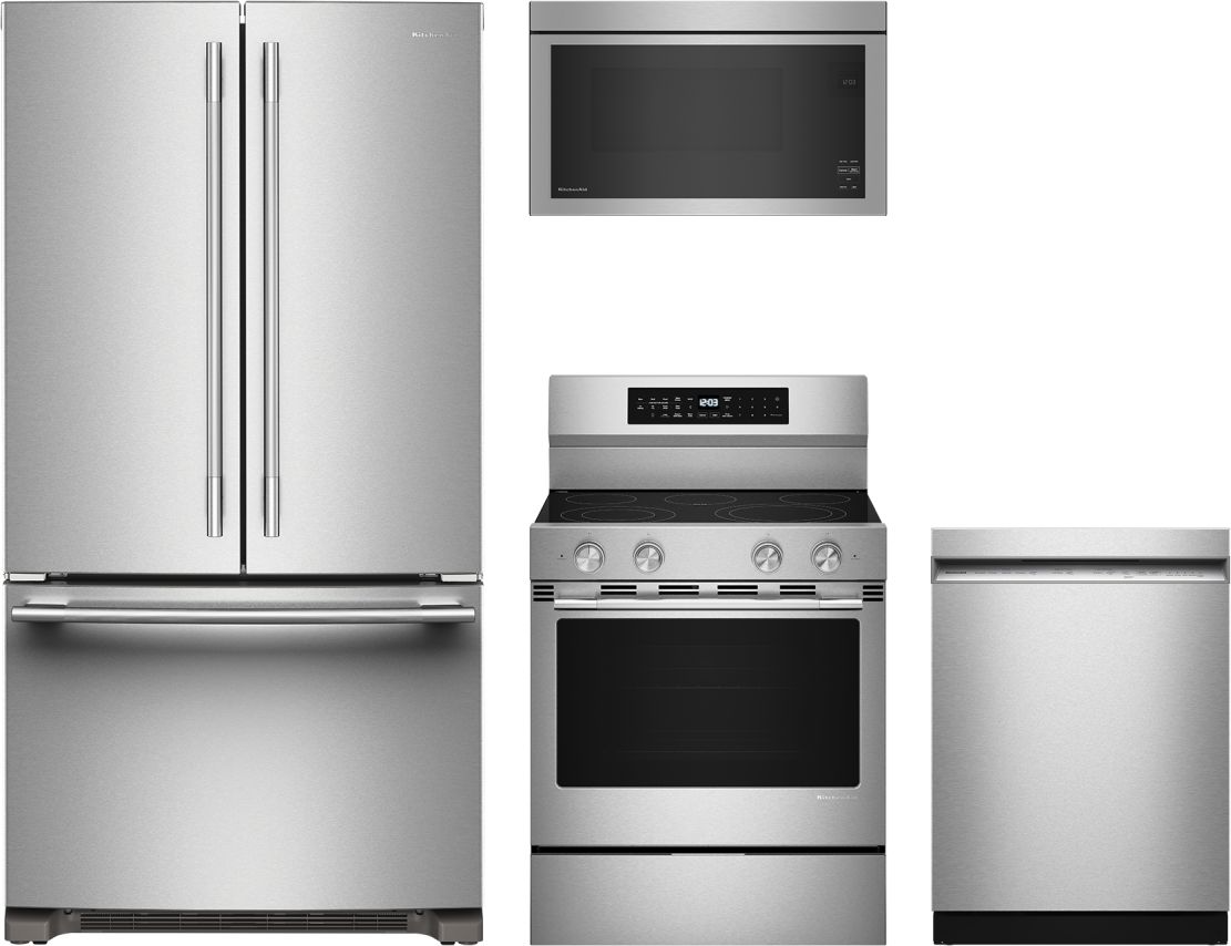 4-Piece Stainless Steel Electric Kitchen Package