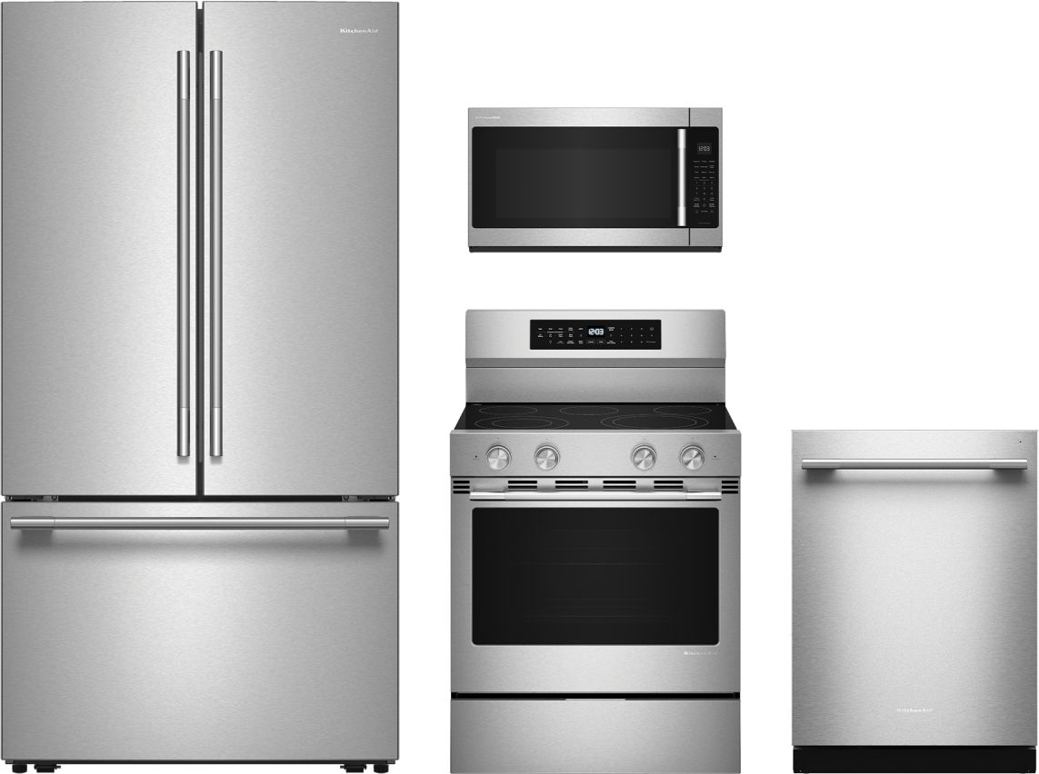4 Piece Stainless Steel Electric Kitchen Package
