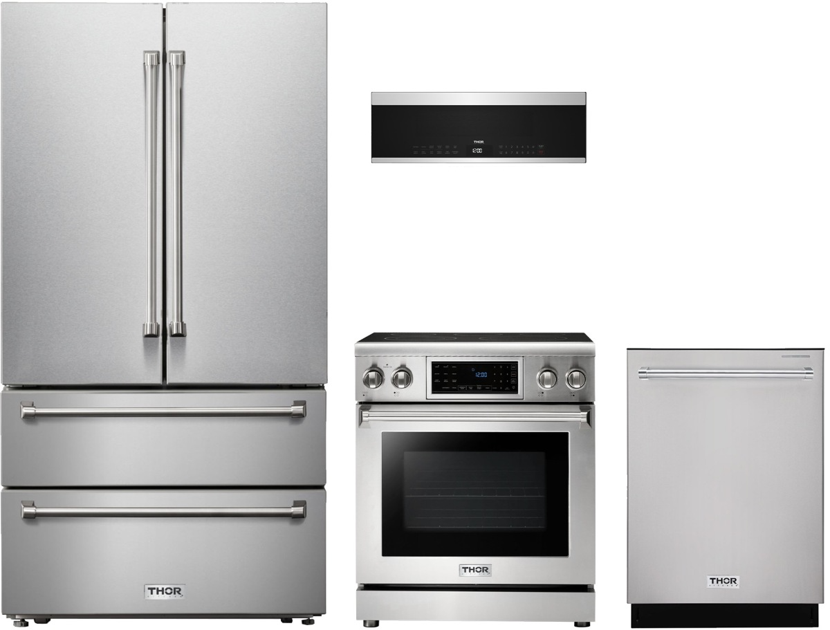 4 Piece Stainless Steel Electric Kitchen Package