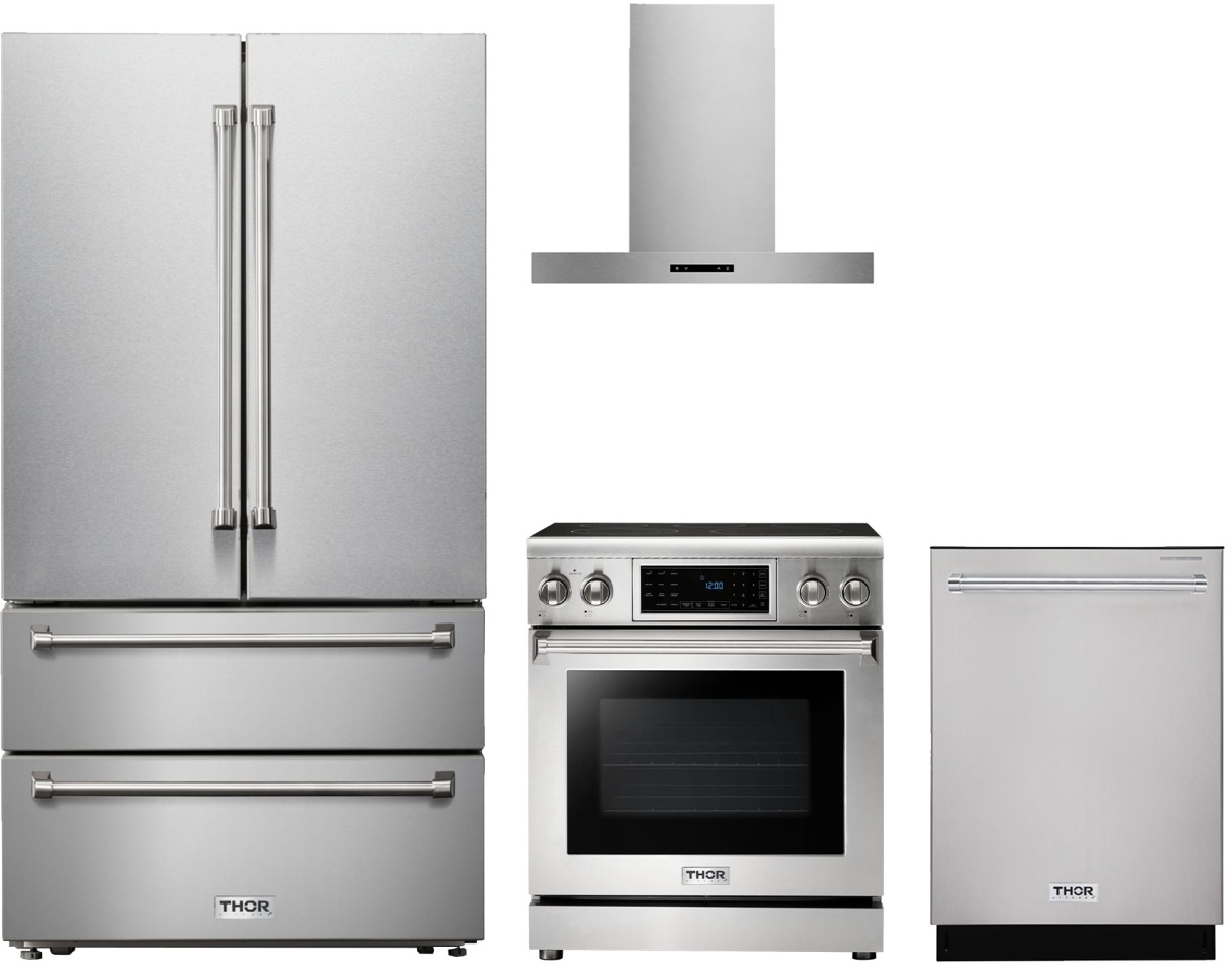 4 Piece Stainless Steel Electric Kitchen Package