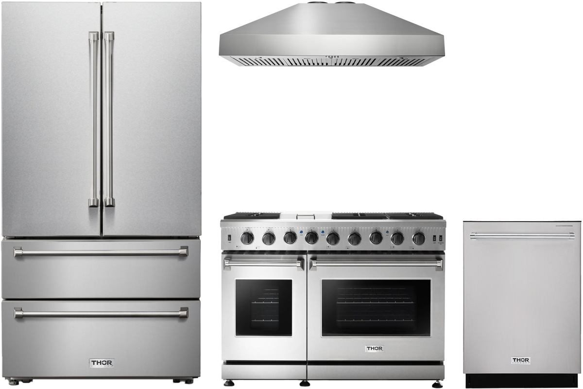 4 Piece Stainless Steel Gas Kitchen Package