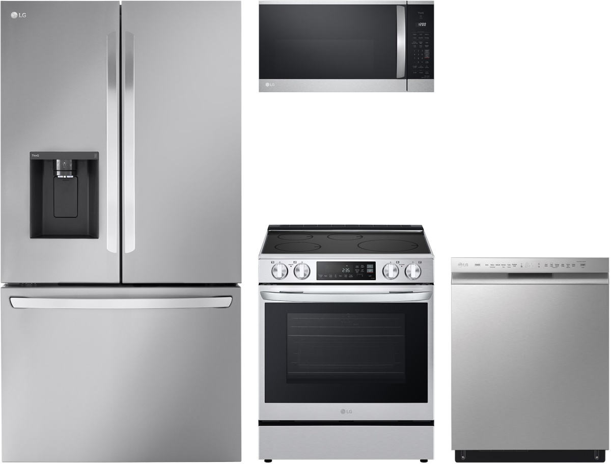 4 Piece PrintProof Stainless Steel Induction Kitchen Package