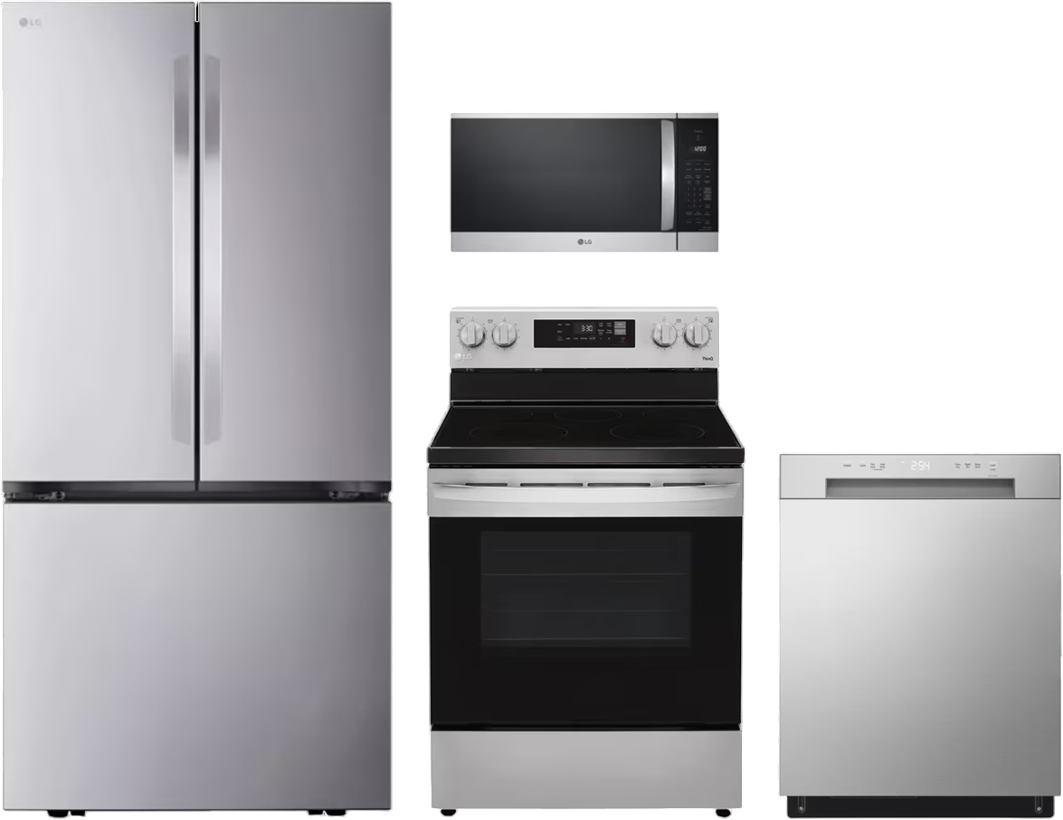 4 Piece Stainless Steel Electric Kitchen Package