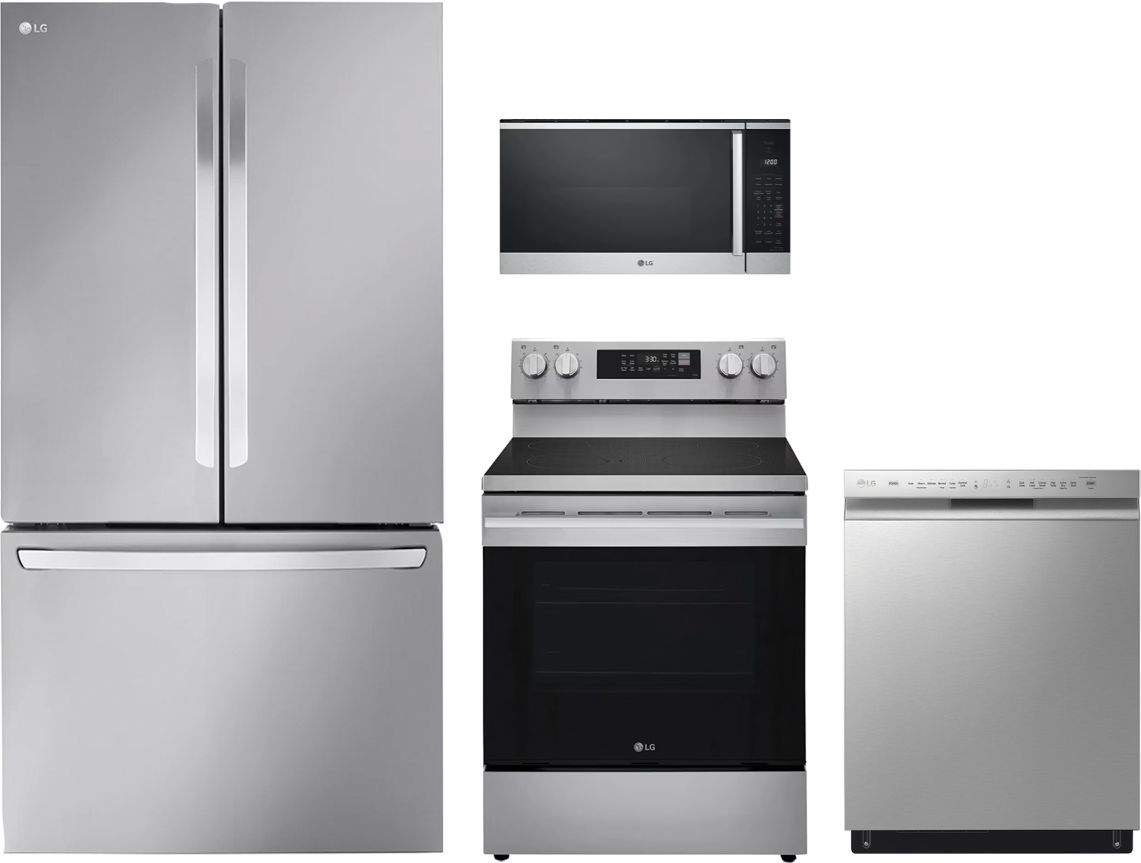 4 Piece Stainless Steel Electric Kitchen Package