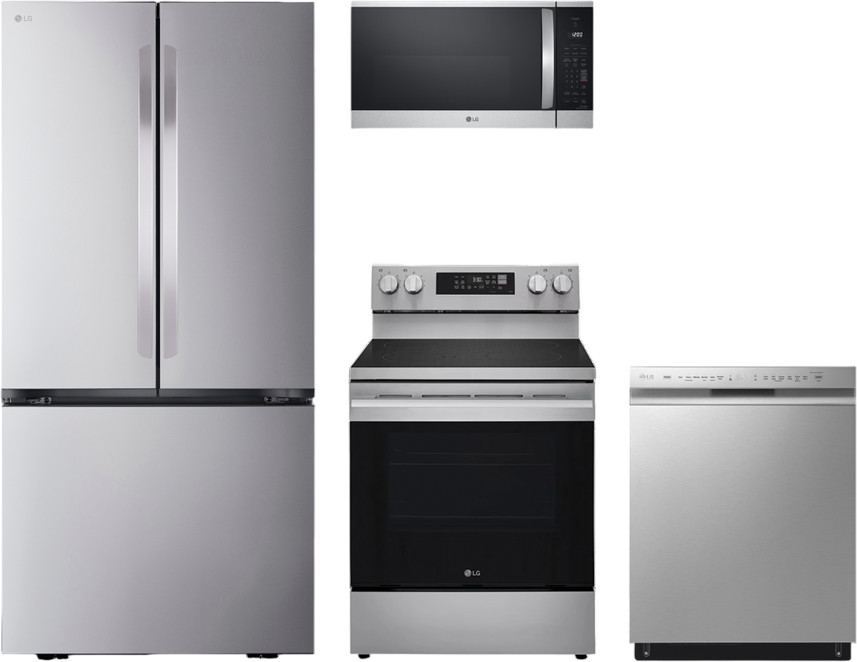 4 Piece Stainless Steel Electric Kitchen Package