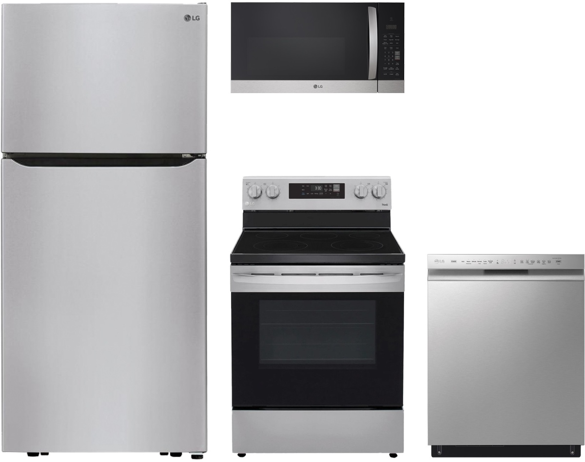 4 Piece Stainless Steel Electric Kitchen Package