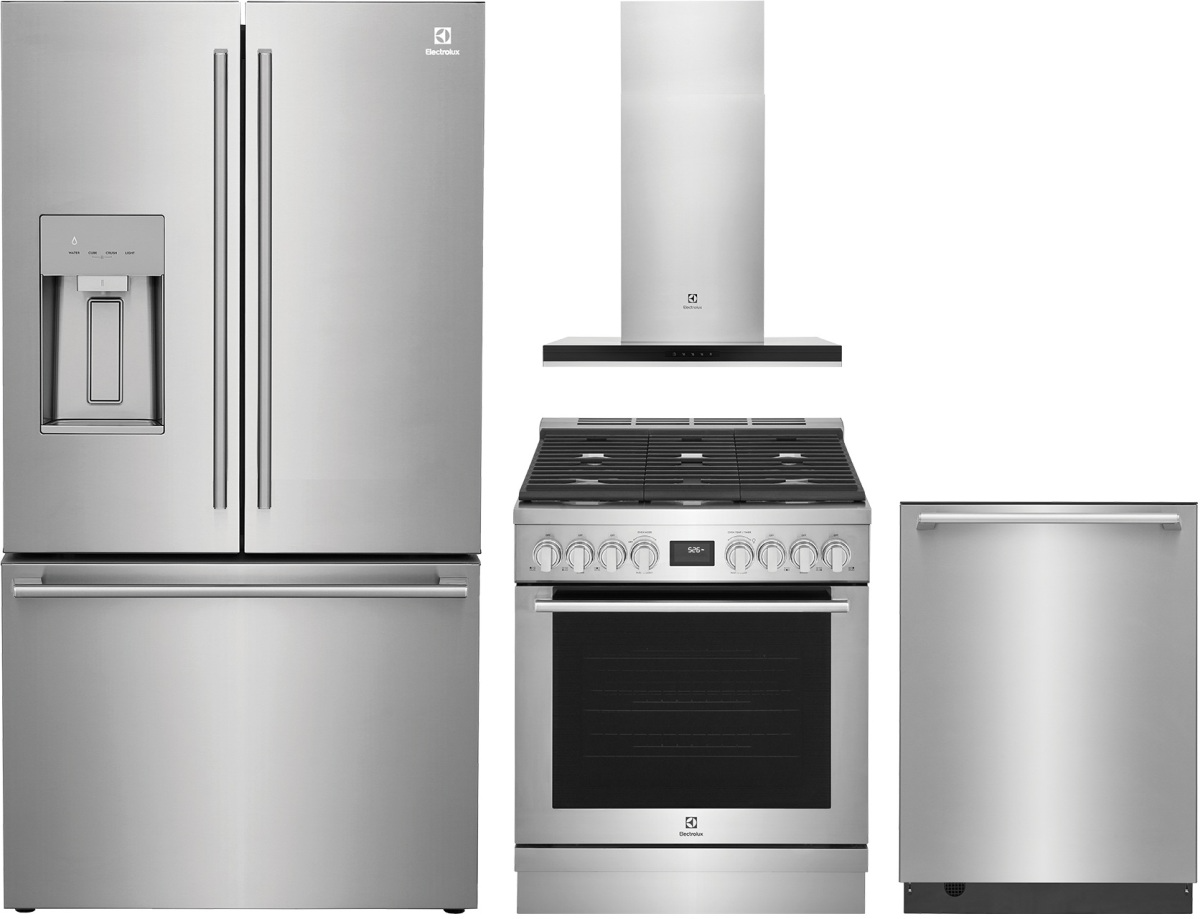 4 Piece Stainless Steel Gas Kitchen Package