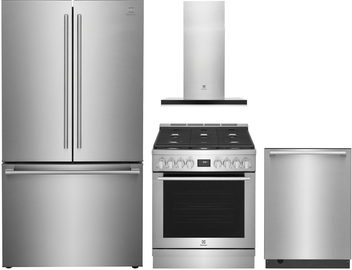 4 Piece Stainless Steel Gas Kitchen Package