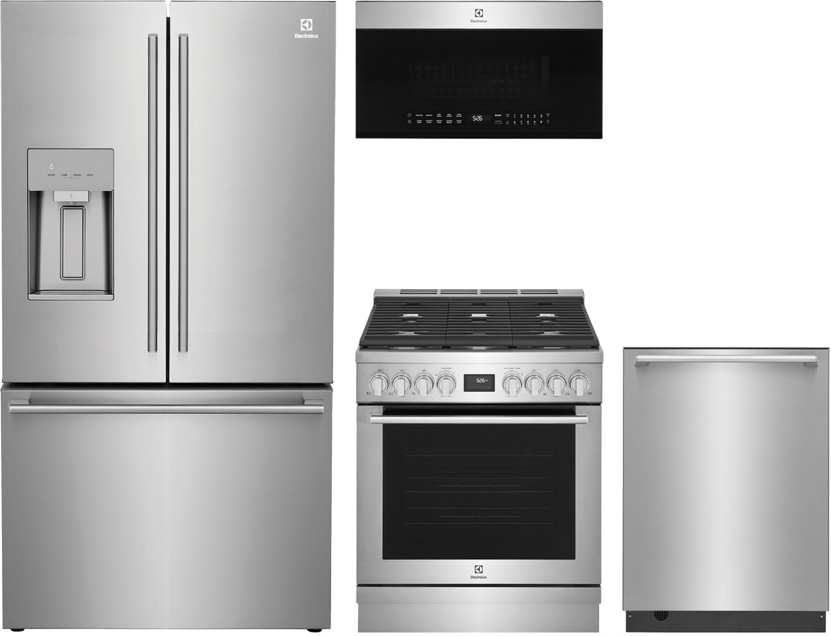 4 Piece Stainless Steel Gas Kitchen Package