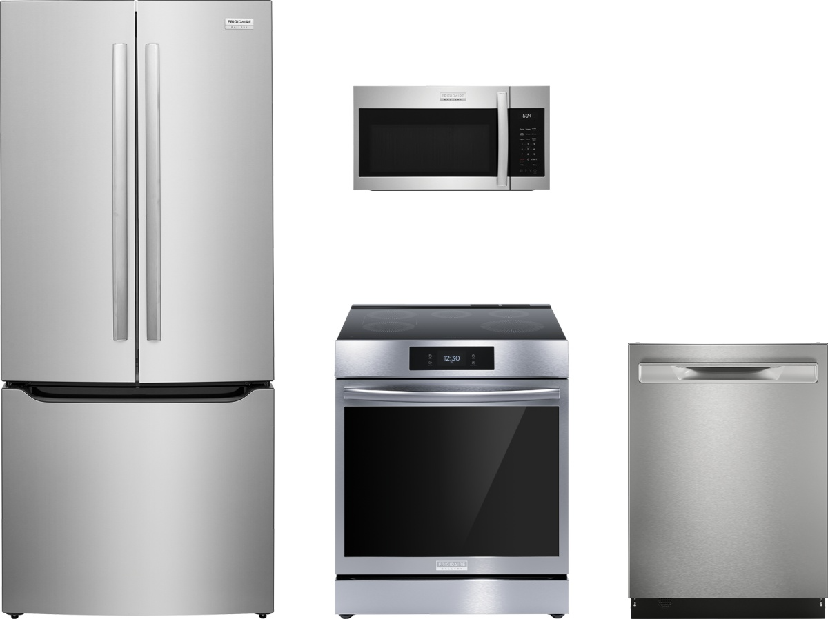 Gallery Series 4-Piece Kitchen Package with Induction Range & 3-Door Counter-Depth French Door Refrigerator