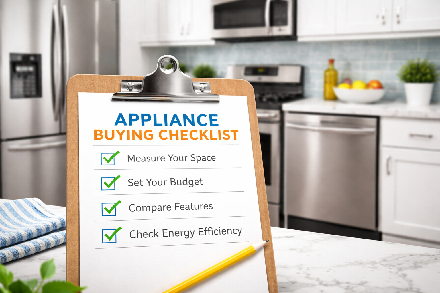 Appliance Buying Checklist