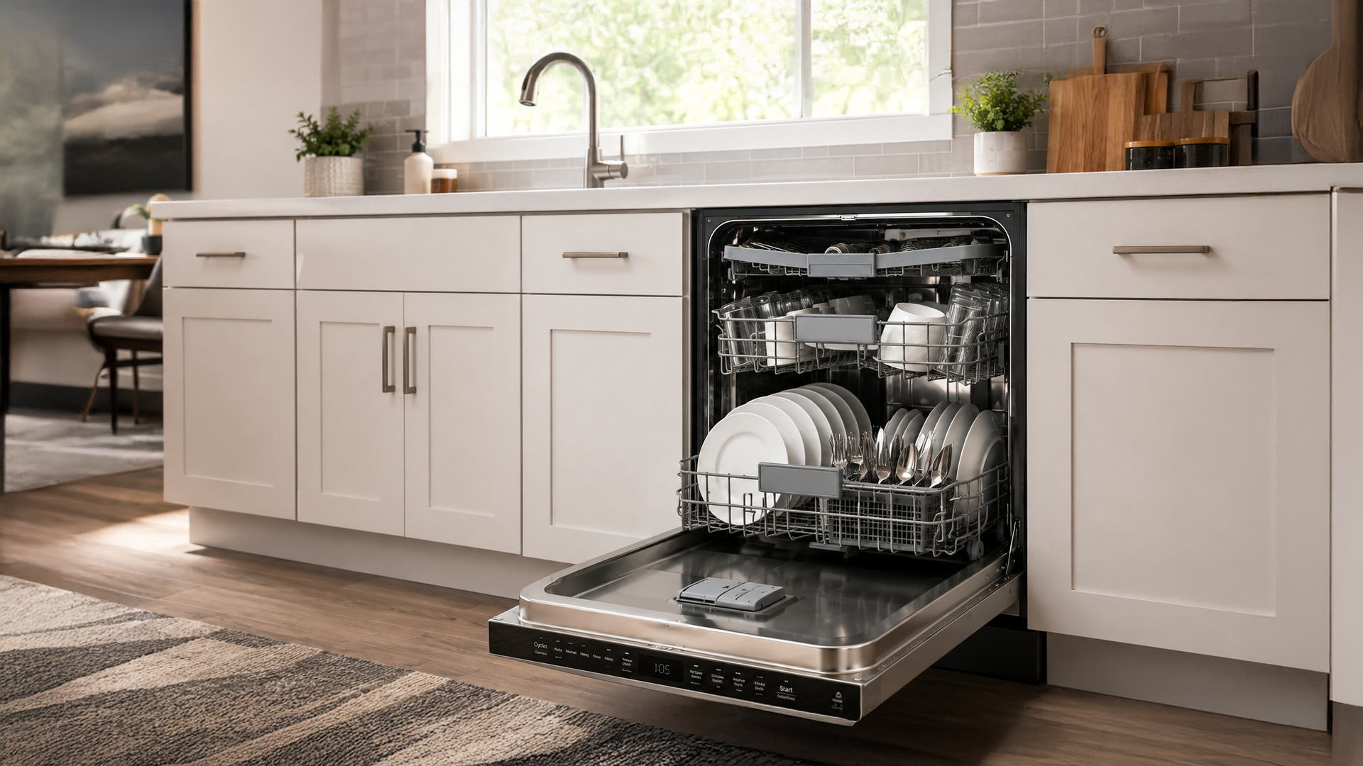 Use this dishwasher buying guide to compare sizes, cleaning power, noise, drying, features, and installation needs before you choose with confidence.