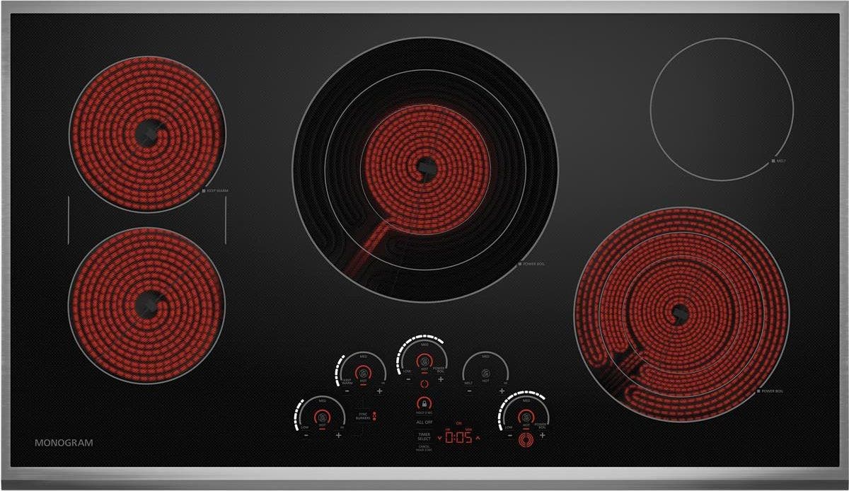 Monogram ZEU36RSJSS Five Radiant Cooking Elements