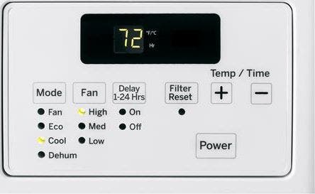 GE AKCQ12DCA Three Fan Speeds