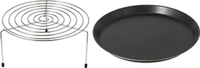 Grilling Element With Round Rack And Ceramic Plate