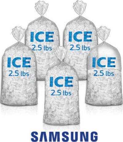 Samsung RF263BEAEWW Up To 10 Lb. Of Ice Daily For Family And Friends