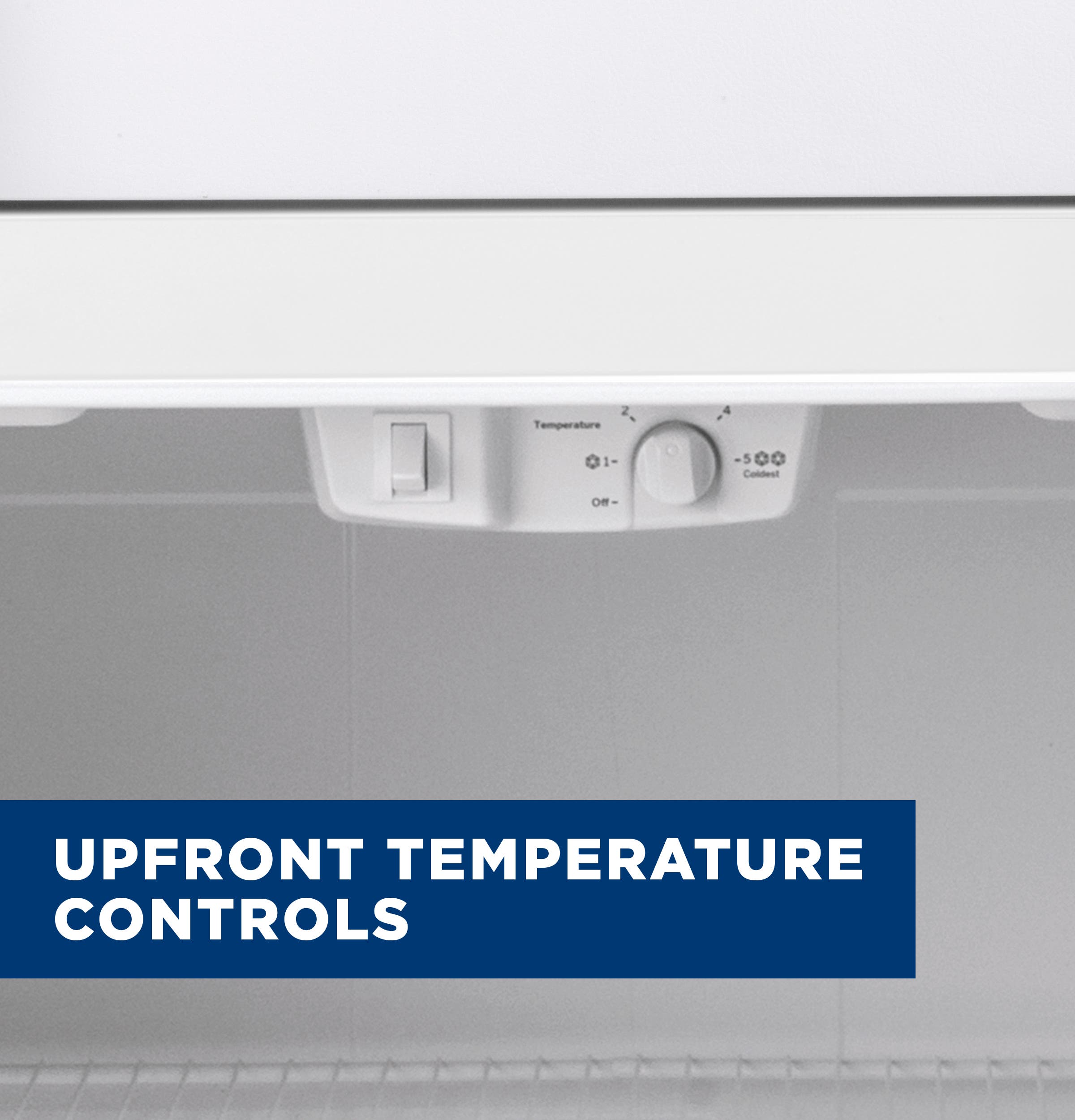 GE GIE18GCHSA Upfront Temperature Controls