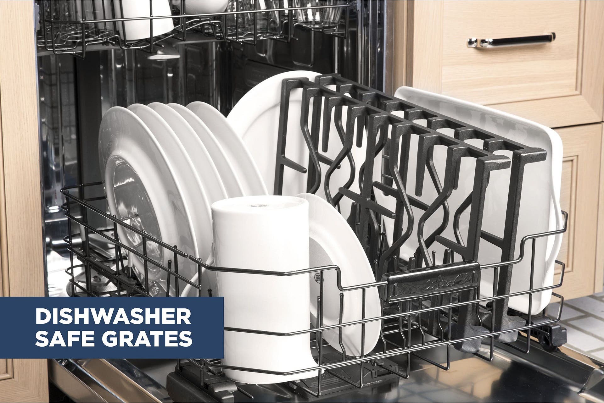 GE PGB911BEJTS Heavy Duty, Dishwasher Safe Grates