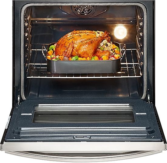 Samsung NX58M6630SG 30 Inch Freestanding Gas Range Fingerprint