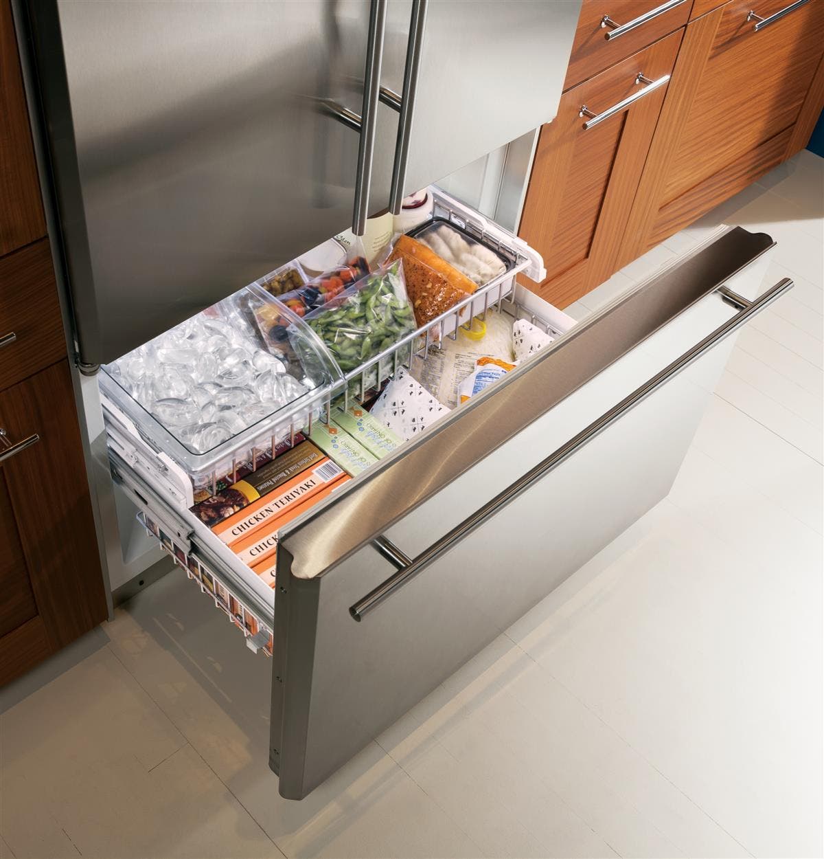 Monogram ZIPP360NHSS Large Full-extension Freezer Drawer