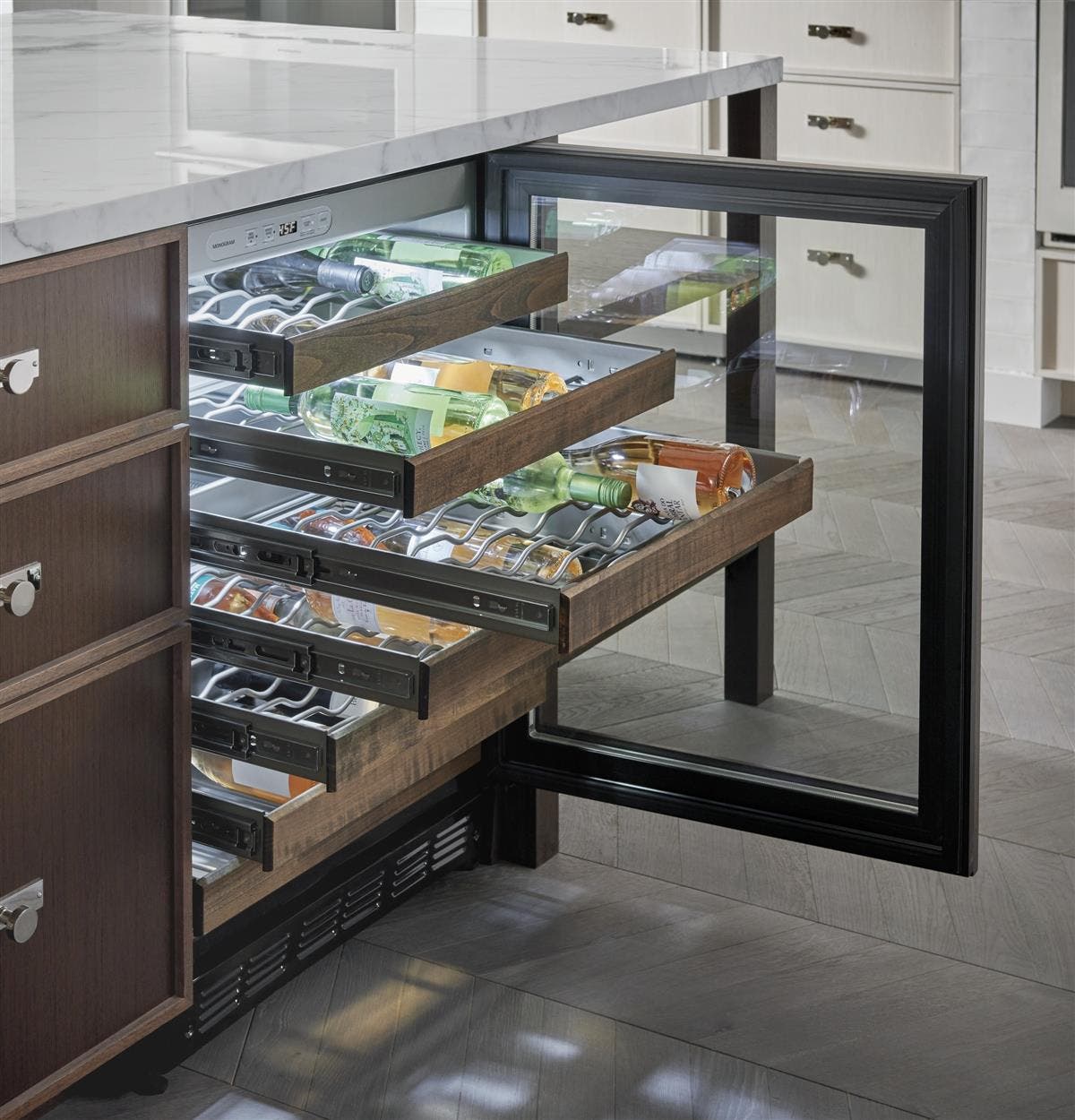 Monogram ZDWR240NBS Full-extension Sliding Wine Racks