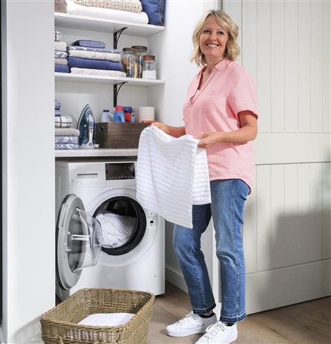 GE GFQ14ESSNWW Auto Wash + Dry