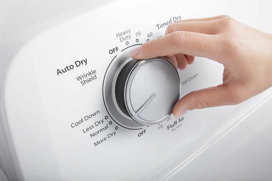 Whirlpool WGD4850HW Wrinkle Shield Option