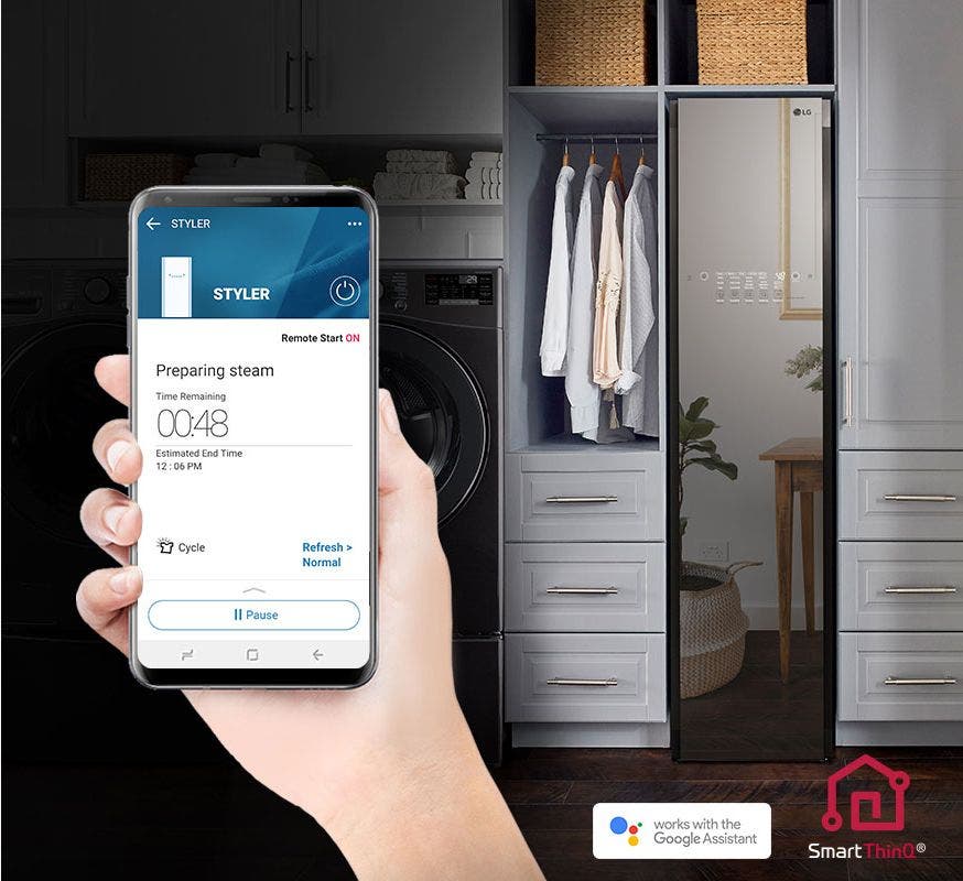 LG S3WFBN Control Lg Styler From Your Phone