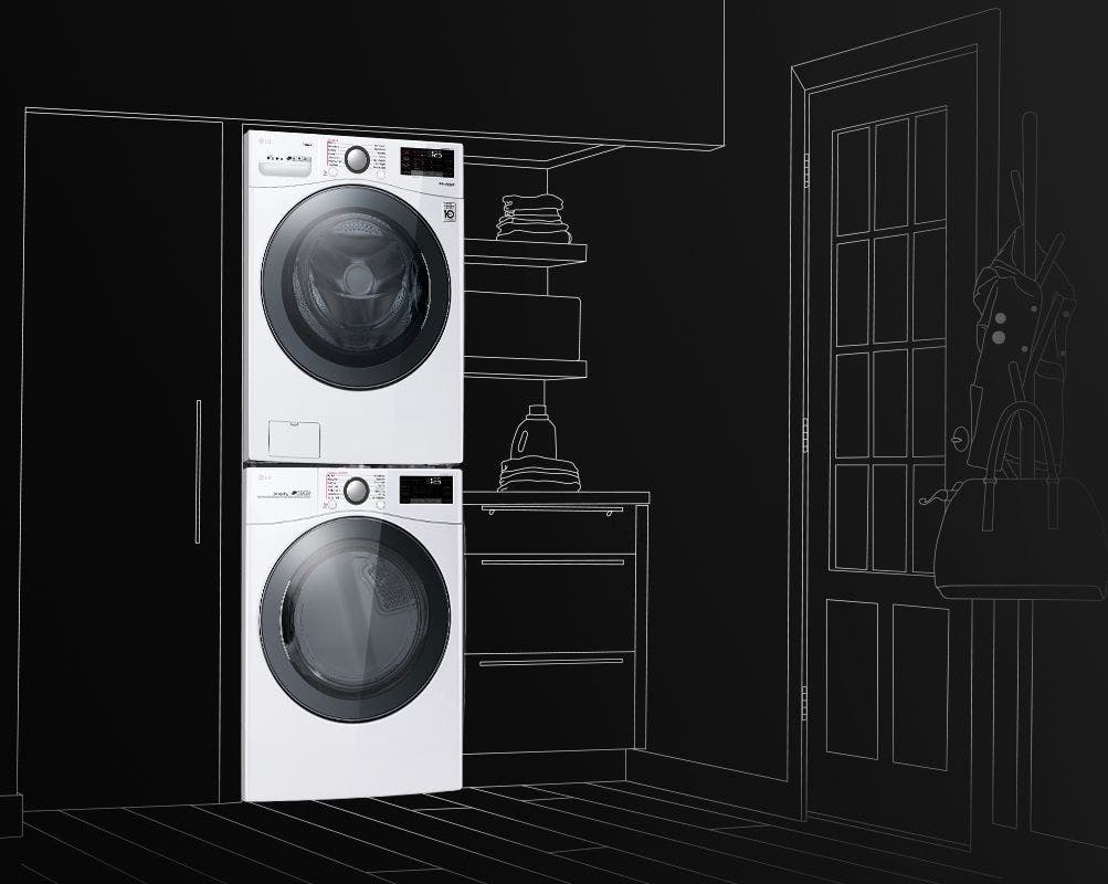 LG DLE3500W Fits In More Places