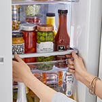 LG LRFVC2406S Fit More With The Adjustable Bin