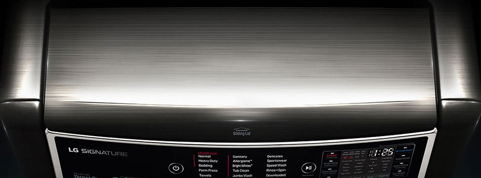 LG WM9500HKA Black Stainless Steel Finish