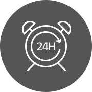 LG LW1517IVSM 24-hour On/off Timer