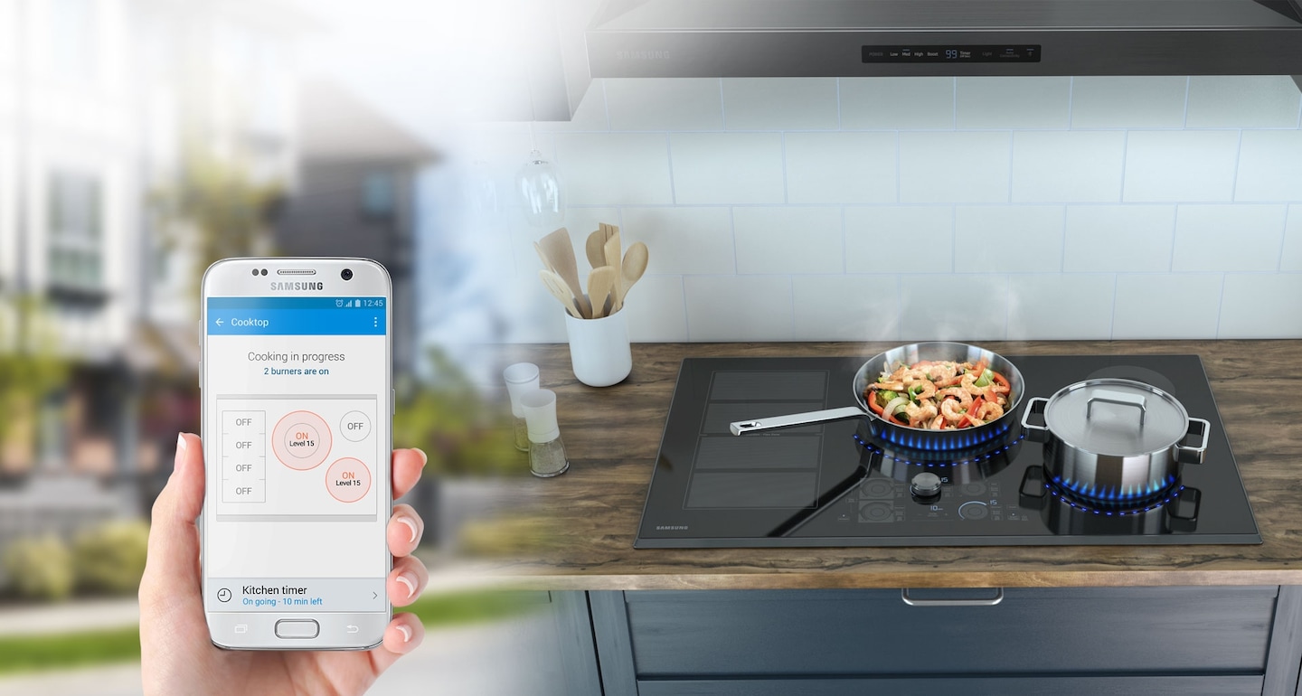 Samsung NZ30K7880US Remote & Convenient Cooktop Monitoring