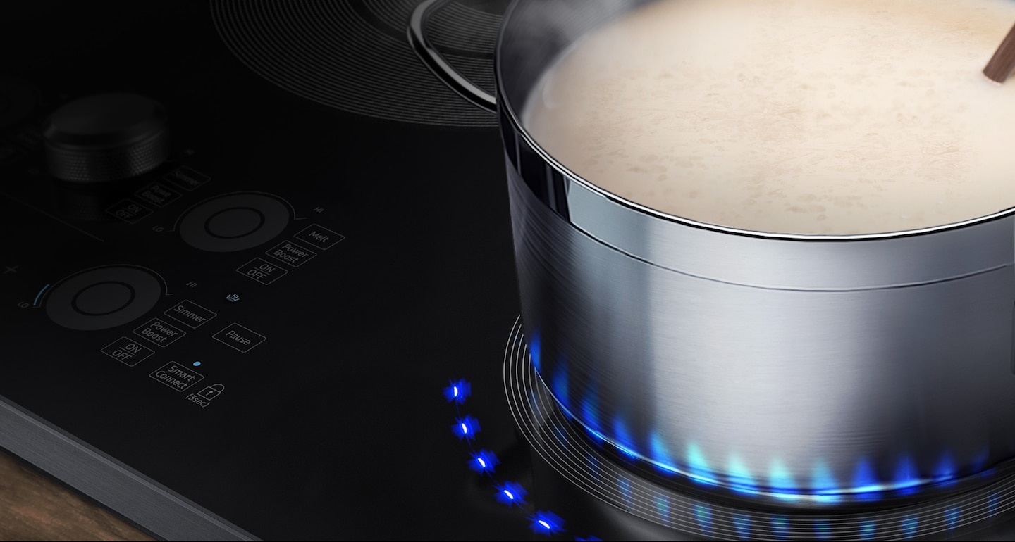 Samsung NZ30K7880US Simmer & Melt Food Without Burning