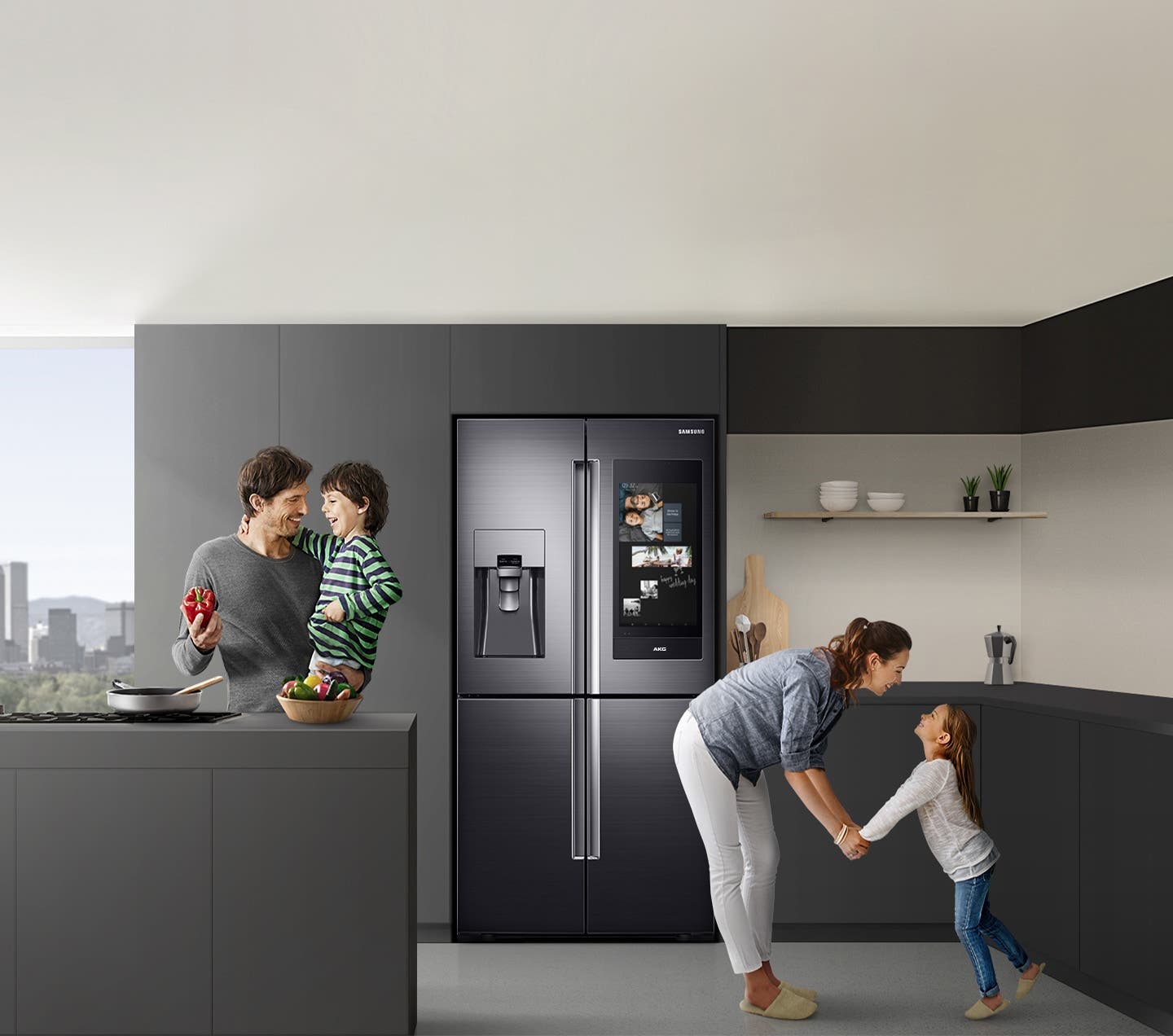 Samsung RF28N9780SG Easily Share Family Moments And News