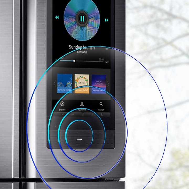 Samsung RF28N9780SG High Quality, Built-in Akg Speaker