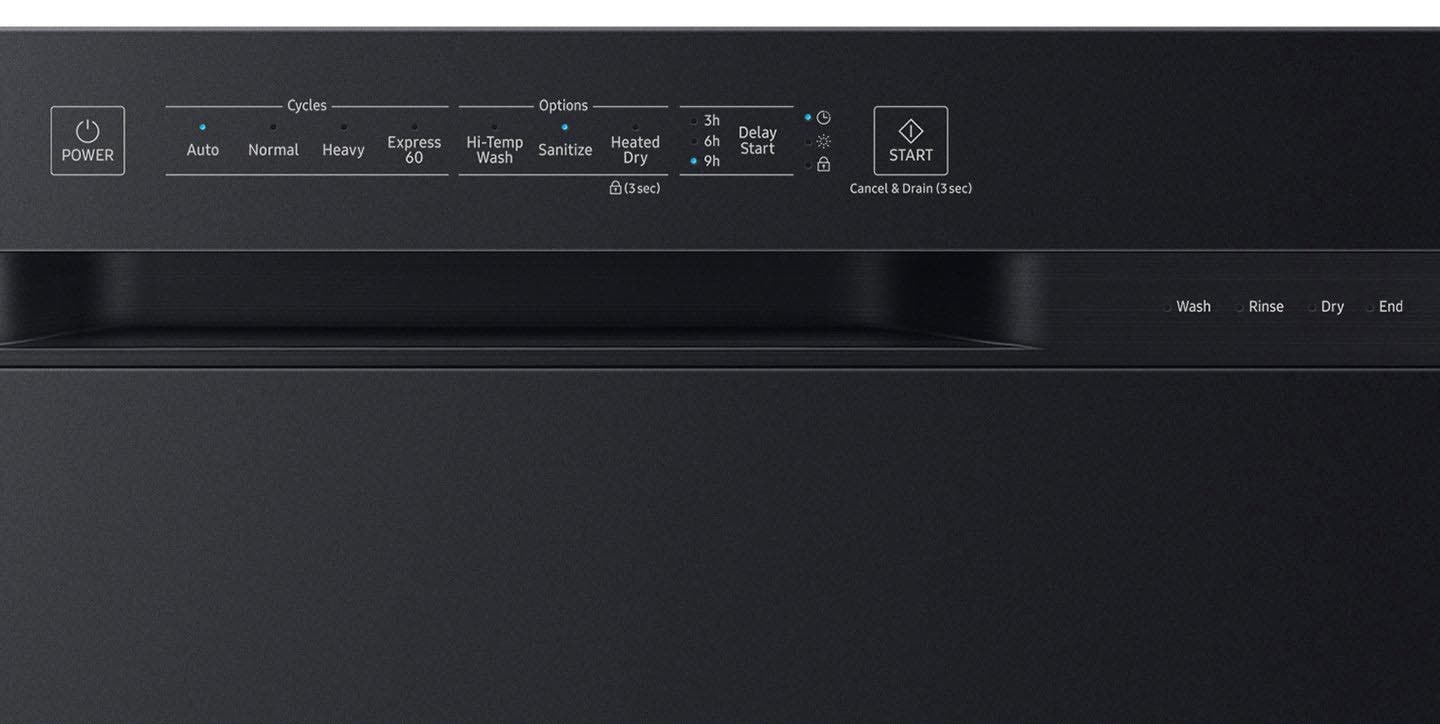 Samsung DW80N3030US Digital Touch Controls