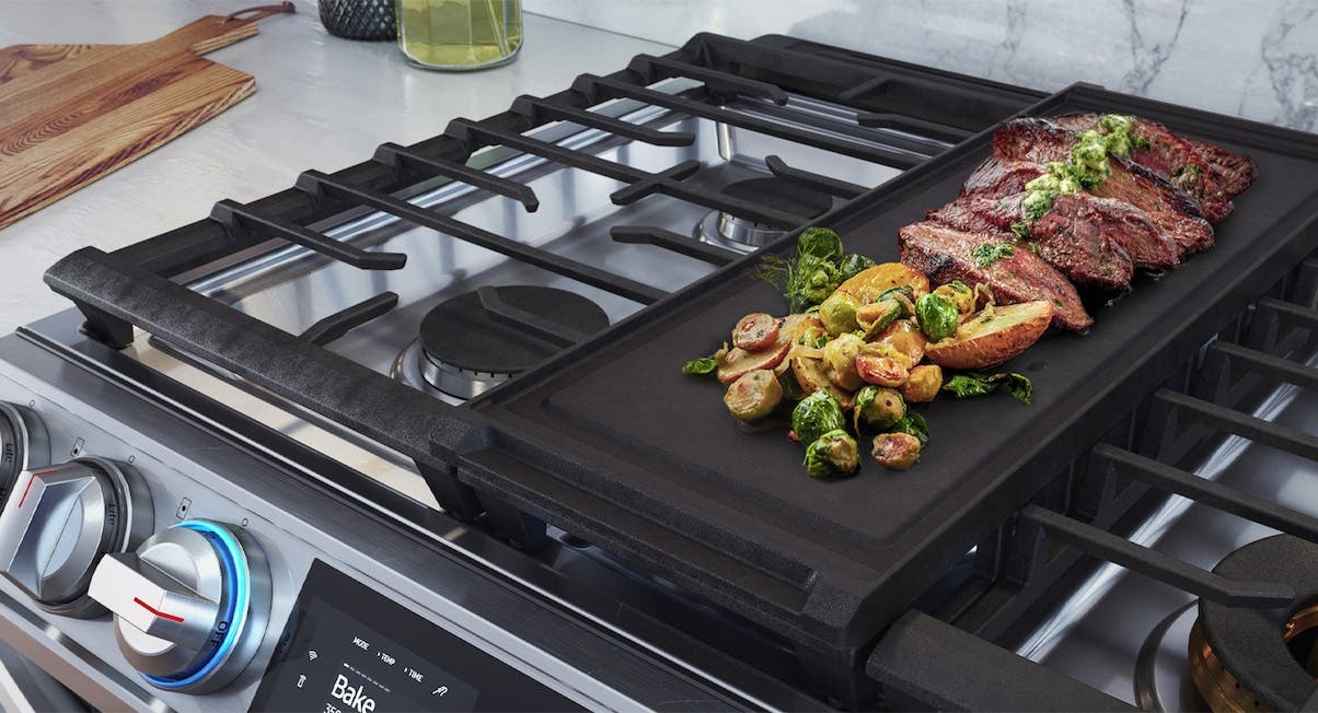 Samsung NX60T8711SS Reversible Griddle