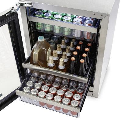 Viking VURE524GSS Removable, Full Extension Bins
