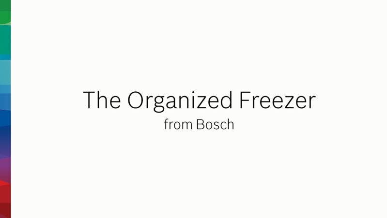 Bosch B10CB80NVS Organized Freezer Drawers
