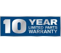 10 Year Limited Parts Warranty